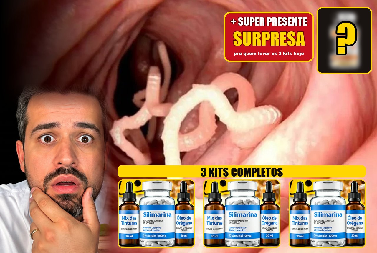 3 kits de desparasitação + presente surpresa